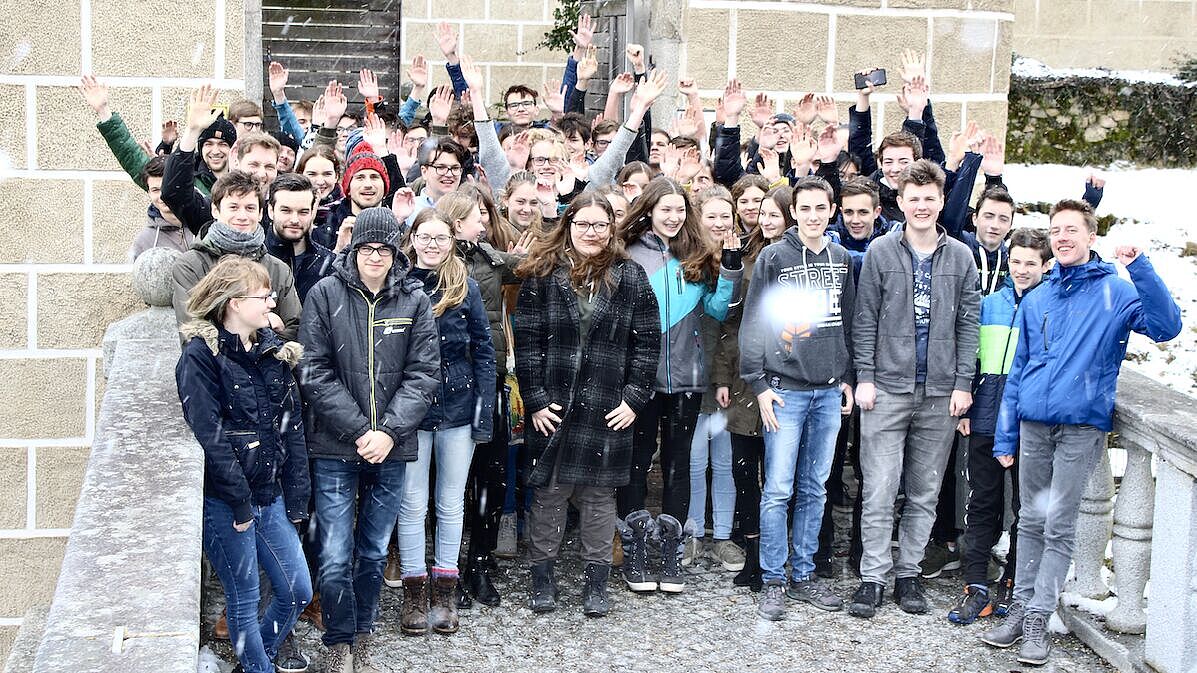 Gruppenfoto der TeilnehmerInnen der Projektwoche Angewandte Mathematik 2020